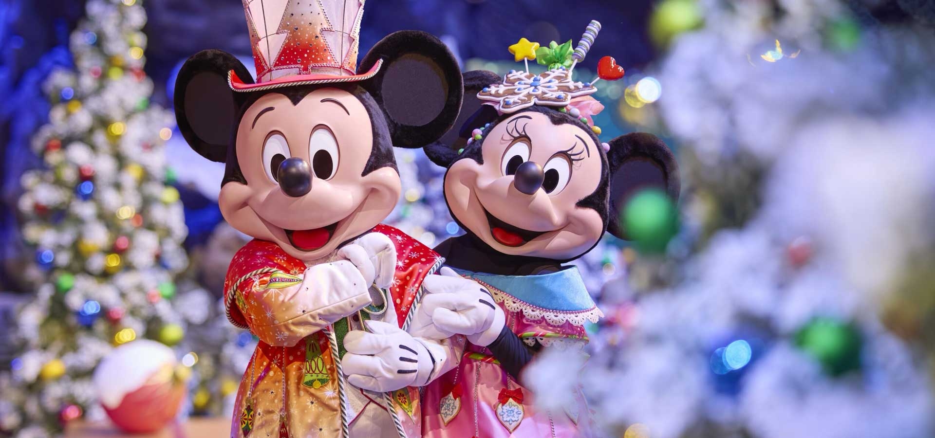 Mickey & Minnie in winterkleding