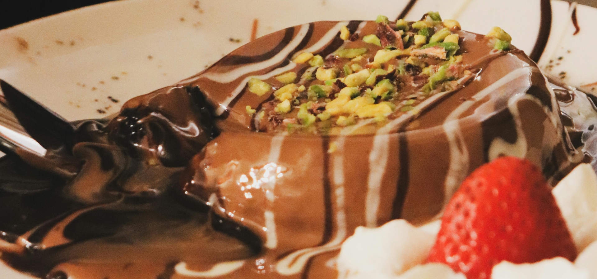 Dessert kersttafel mousse panna cotta