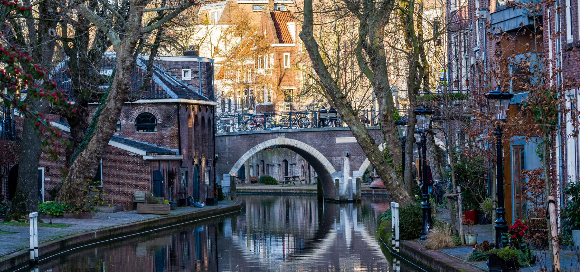 Sfeer langs de Utrechtse grachten.