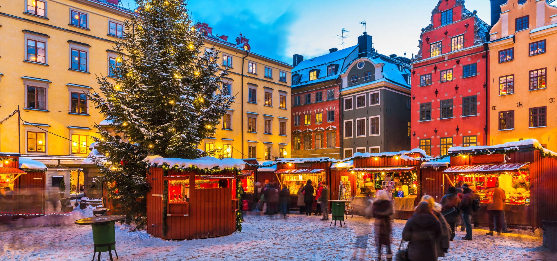 Stockholm tijdens een winters weekend in december