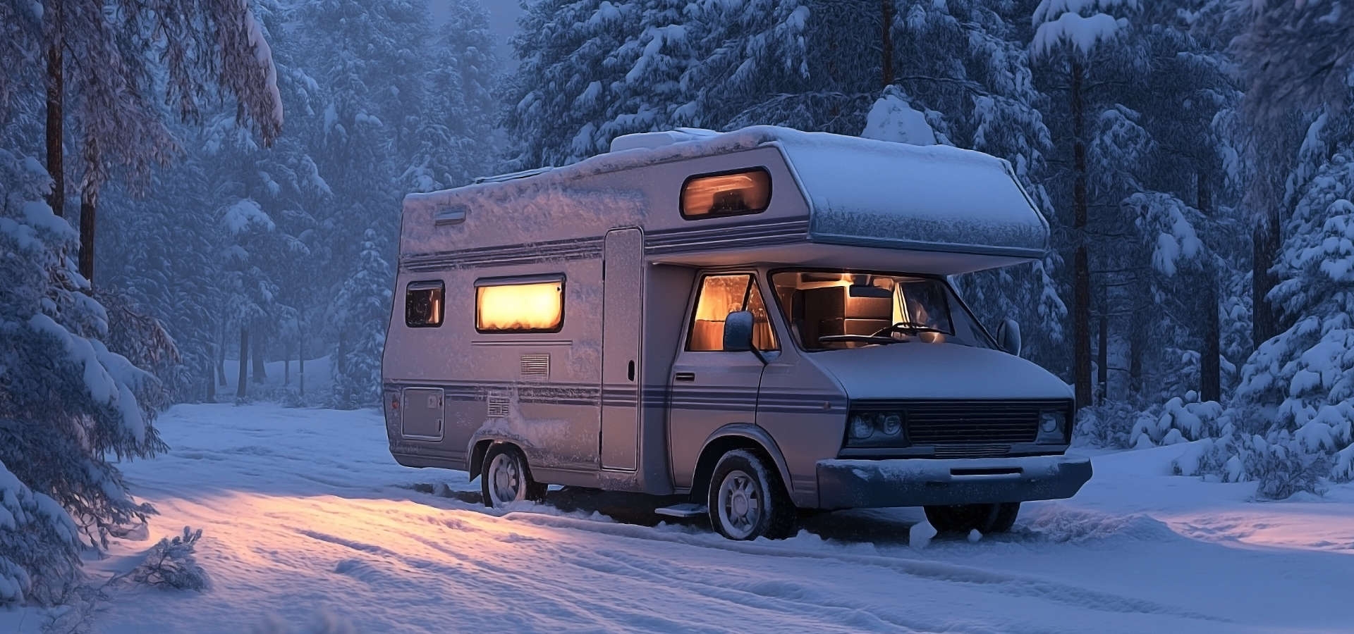 Camper klaarmaken voor winterreis kerstroute