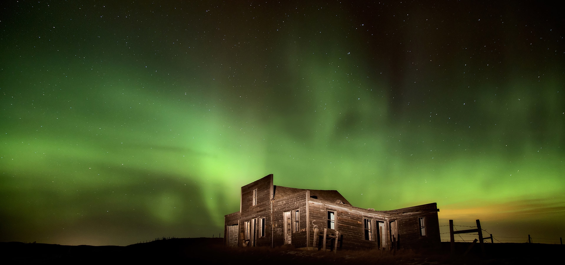 Het bijzonder magisch noorderlichtspektakel is ook in Canada te bewonderen.