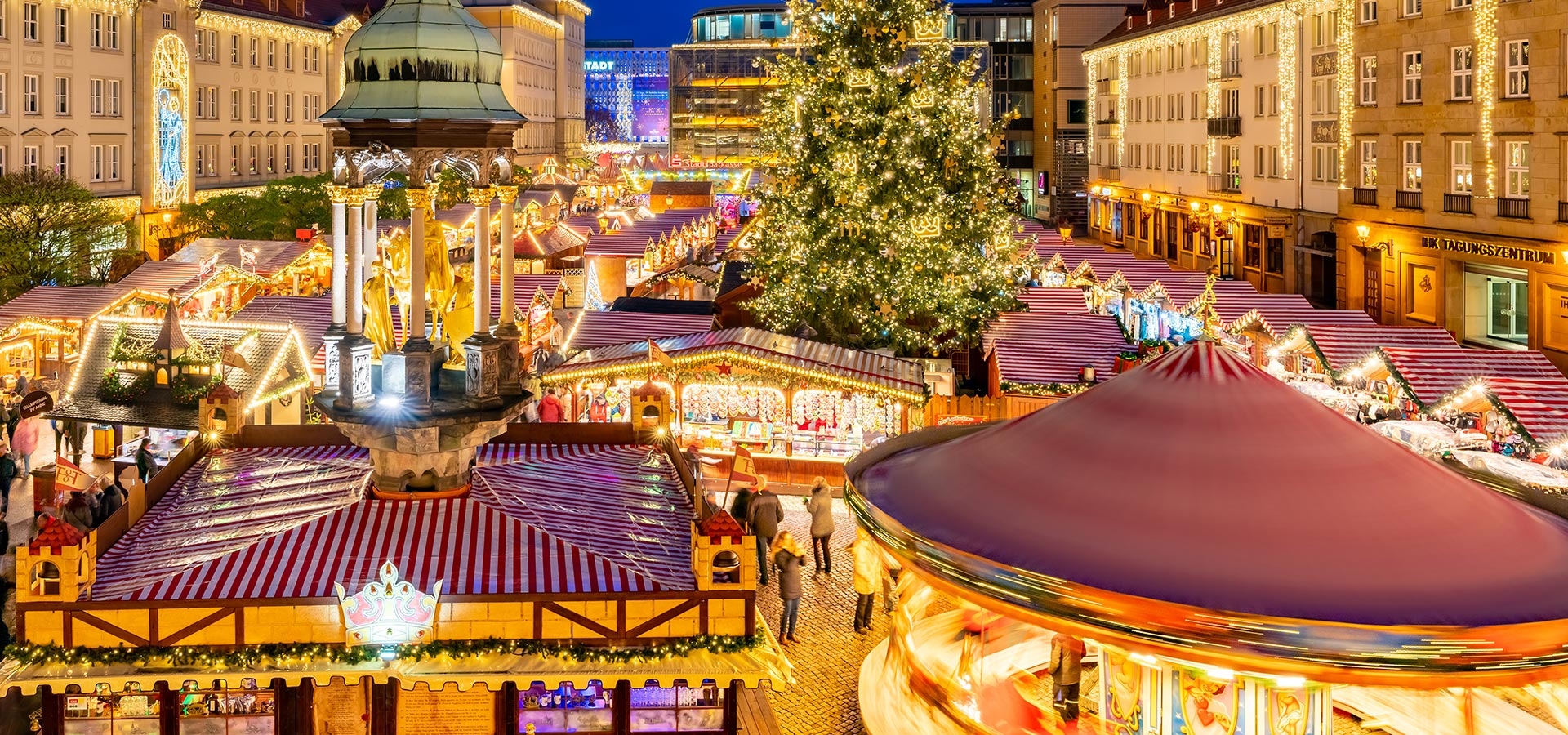 Maagdenburgse kerstmarkt, met ruim 160 kramen wordt jaarlijks door ruim 2 miljoen bezoekers bezocht