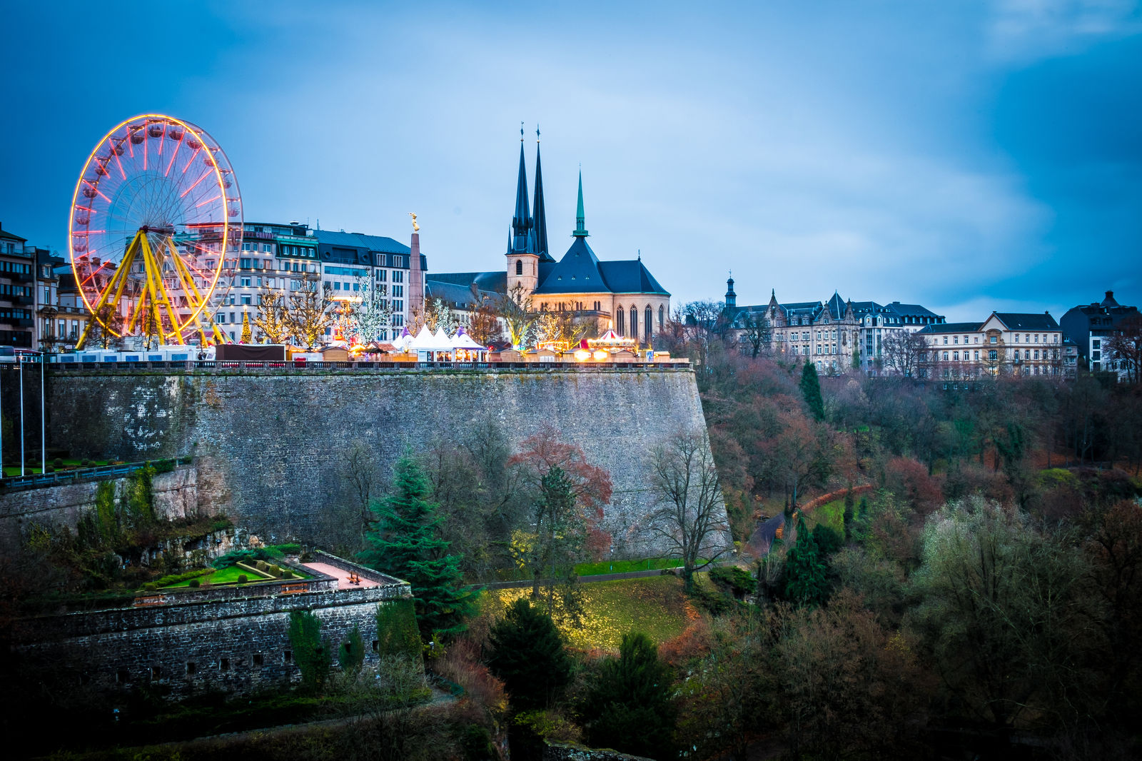 Foto's van Winterlights in Luxemburg Stad 2024