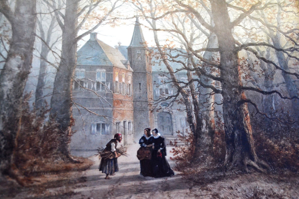 19e eeuwse afbeelding van Kasteel Vorden