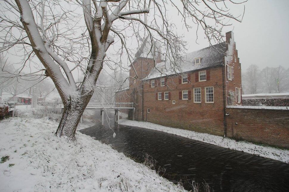 Kasteel in winterse sferen