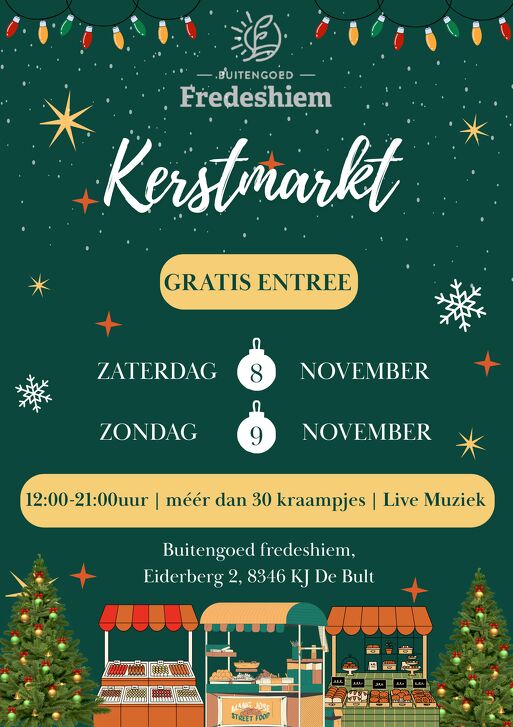  Kerstmarkt Buitengoed Fredeshiem in De Bult (Steenwijk)