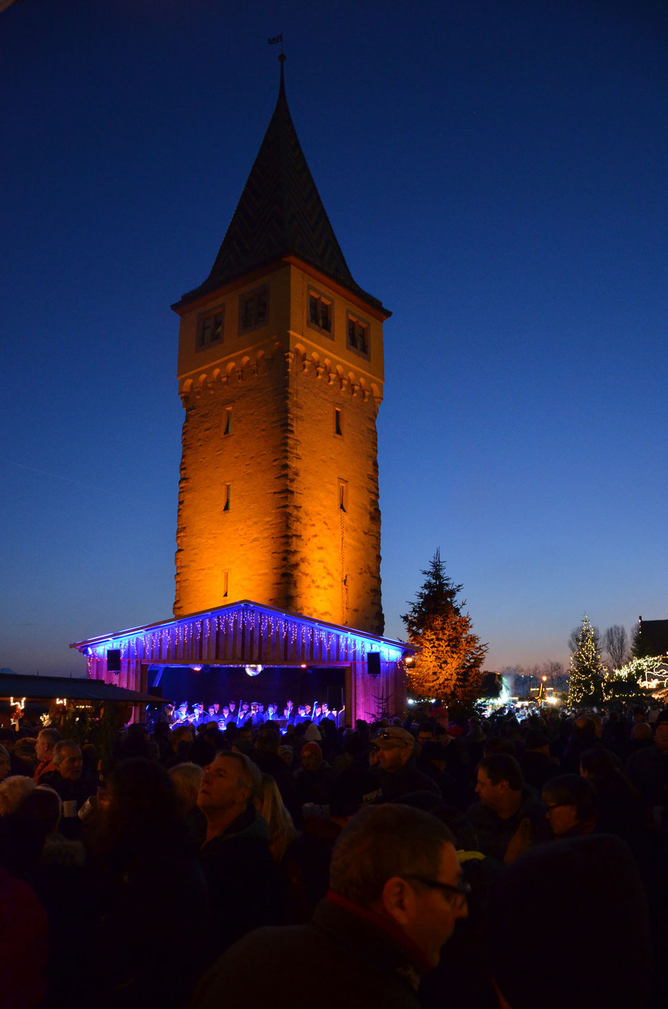 Kerstmarkt in de haven van Lindau in Lindau