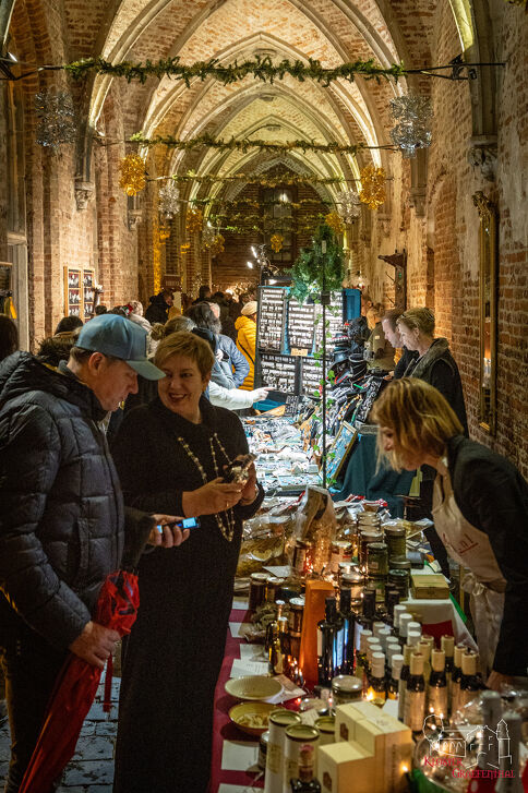 Kerstsfeer in de kruisgang