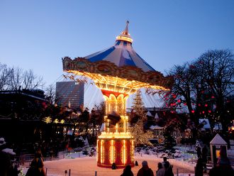  Kerstmarkt Tivoli in Kopenhagen