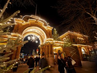 Kerstmarkt Tivoli in Kopenhagen