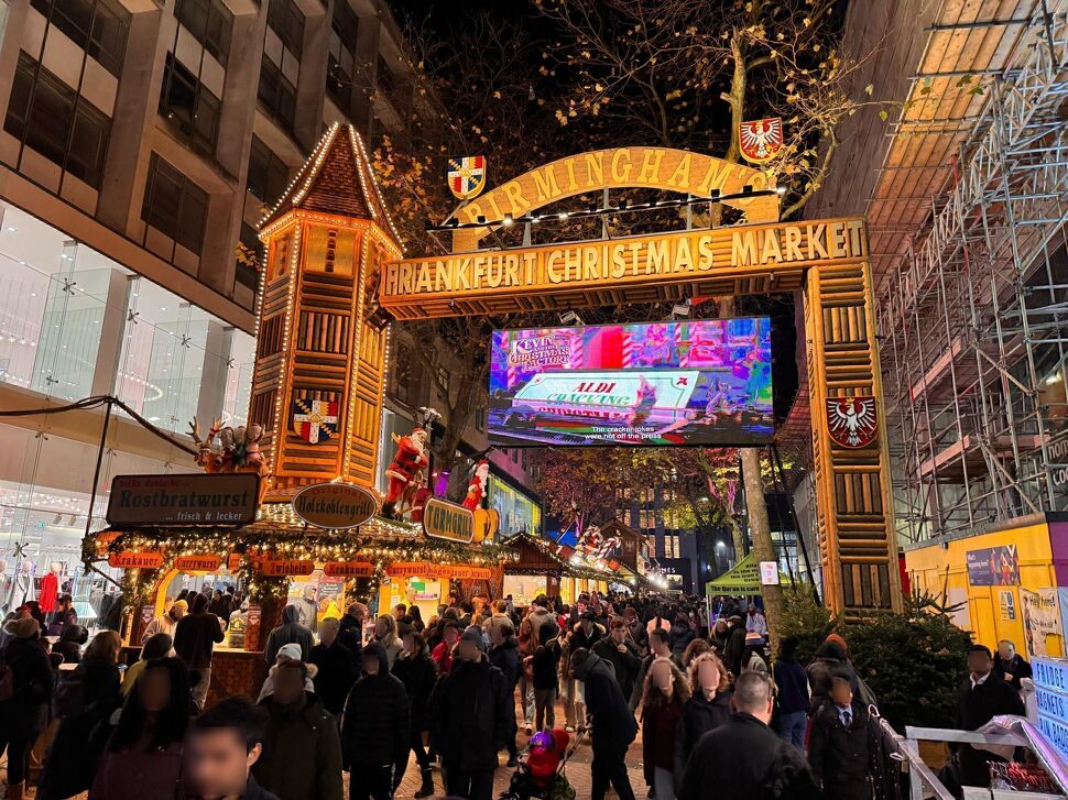  Kerstmarkt van Frankfurt in Birmingham in Birmingham