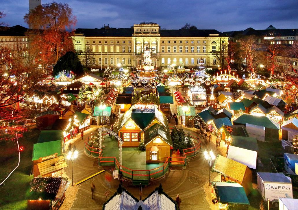  Middeleeuwse kerstmarkt in Karlsruhe in Karlsruhe