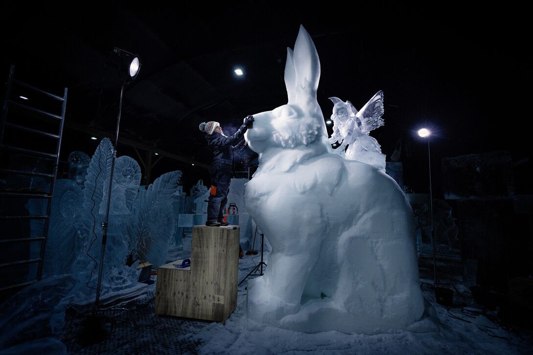  Nederlands IJsbeelden Festival Biddinghuizen in Biddinghuizen