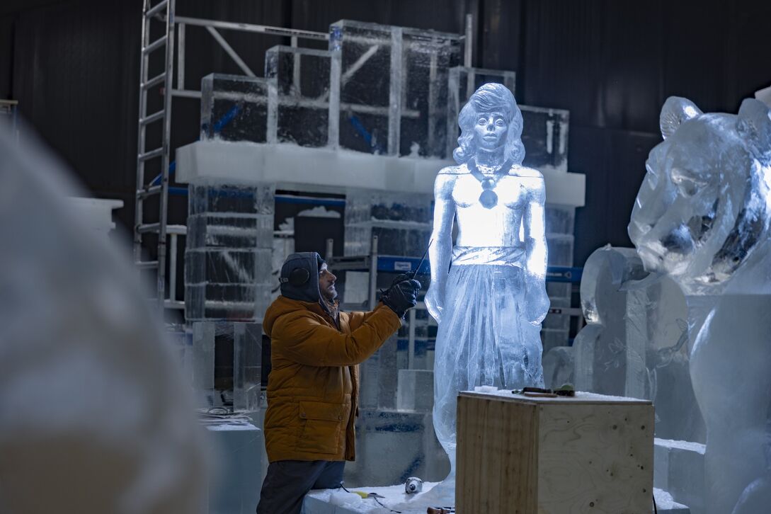  Nederlands IJsbeelden Festival Biddinghuizen in Biddinghuizen