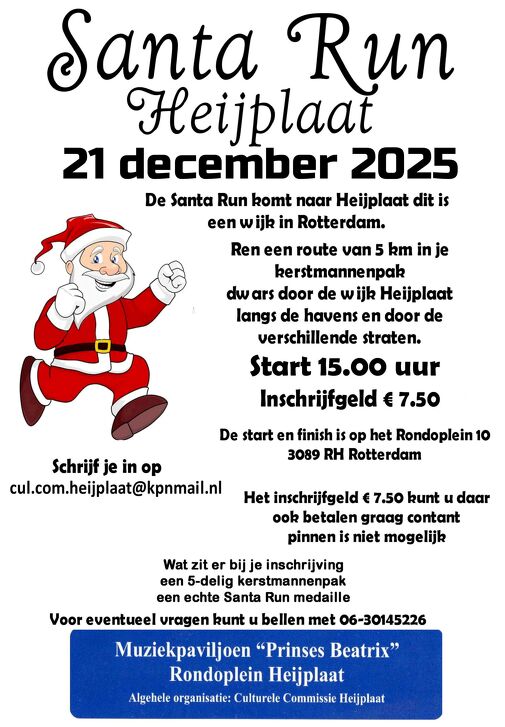  Santa Run Heijplaat in Rotterdam