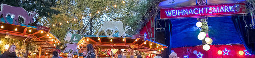Kerstmarkt in de stadstuin